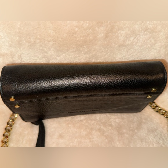 🖤 Aimee Kestenberg Delancey Leather Gold Chain Wallet Crossbody Bag in Black EUC - Picture 5 of 16